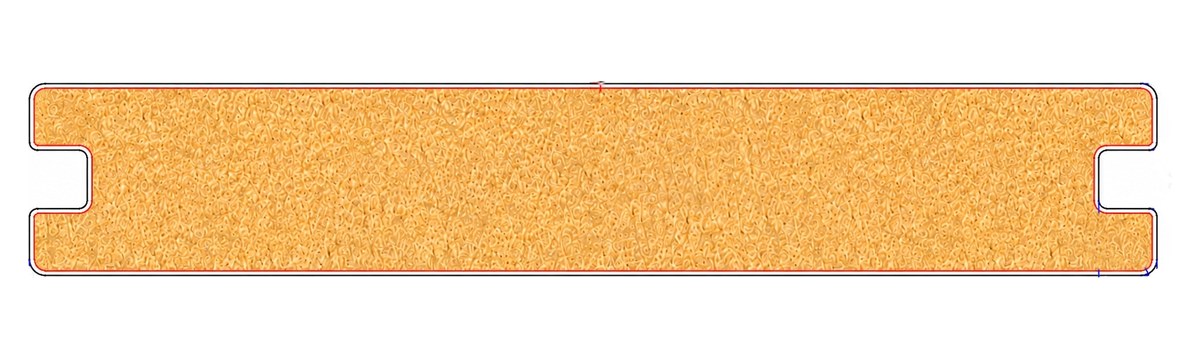DB13823 profile cross-section &mdash; 138 &times; 23 mm